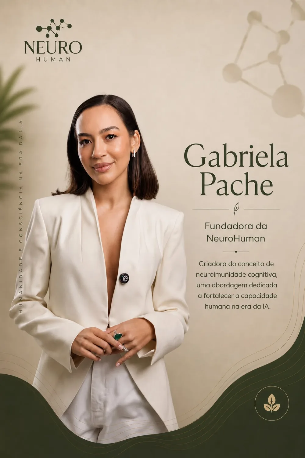 Foto de Gabriela Pache, especialista em Fundadora da NeuroHuman e Neuroimunidade Cognitiva