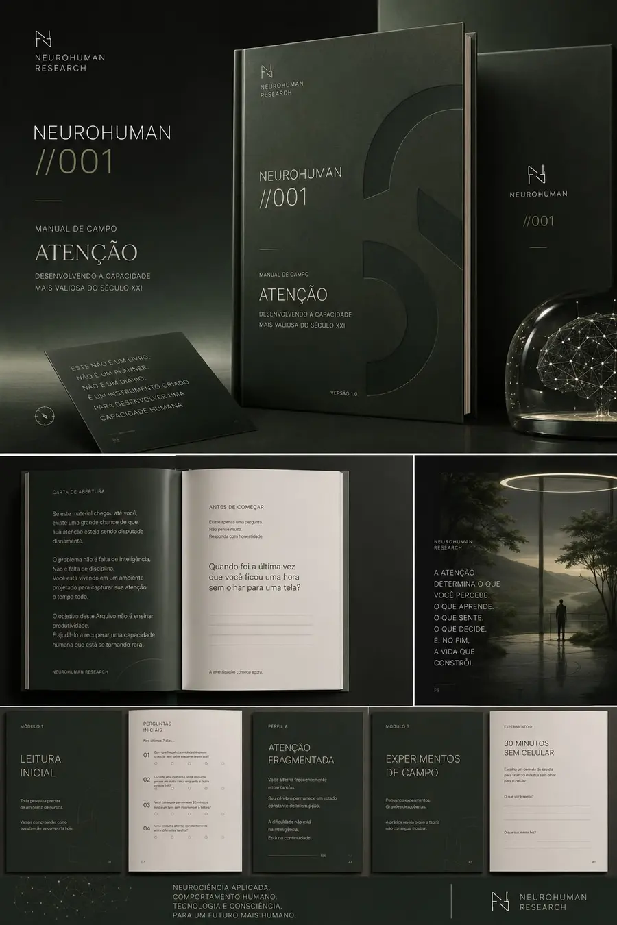 Capa do Manual de Campo //001 — Atenção, da NeuroHuman Research